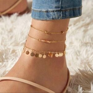 3/$30 💛 3pc Charm Anklet